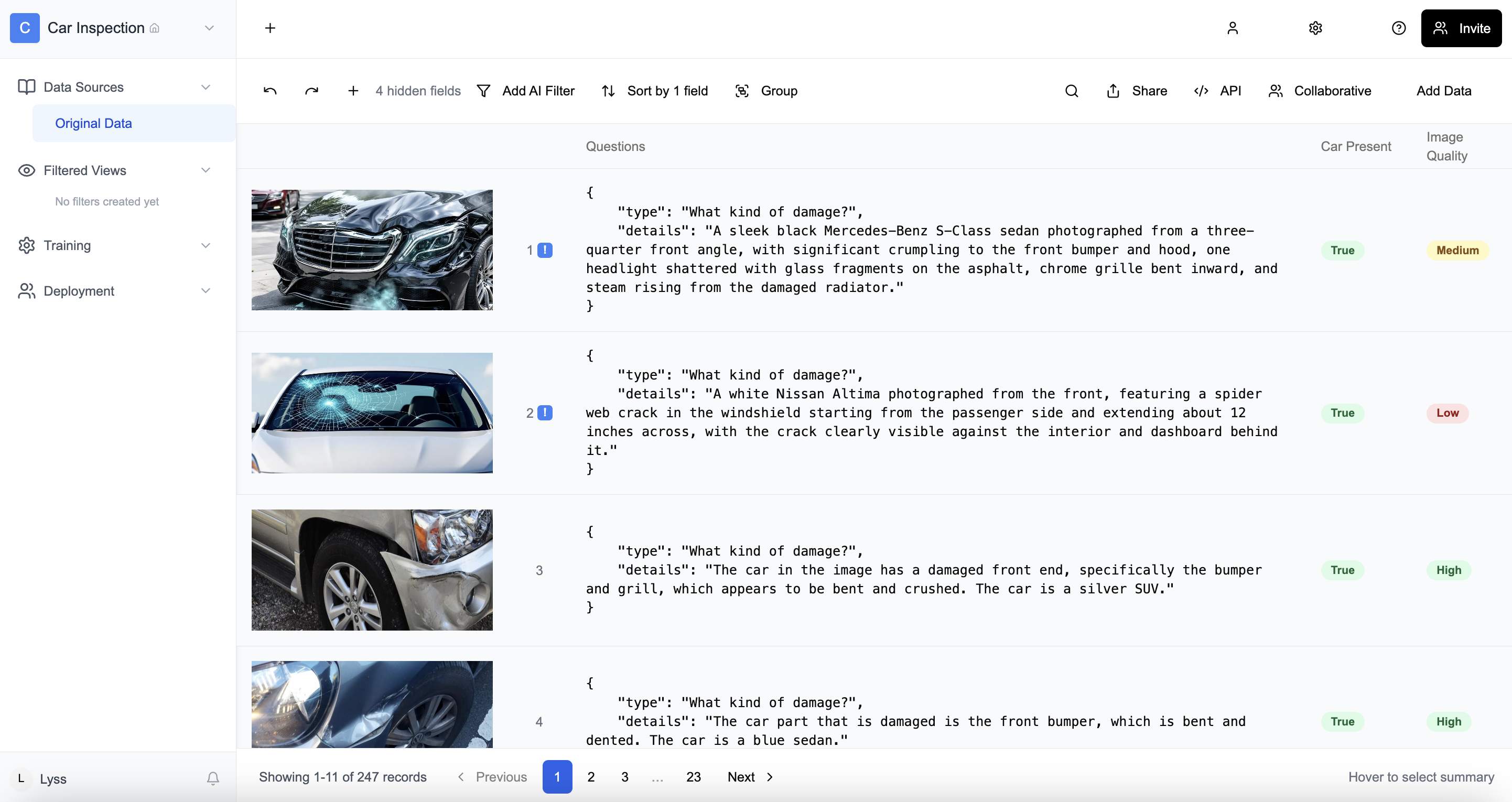 Dataset Quality Dashboard